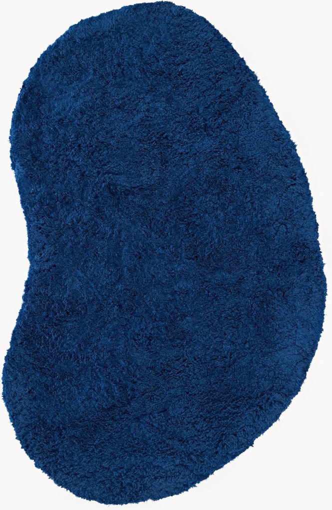 Tapete de pelo comprido com forma orgânica Tully