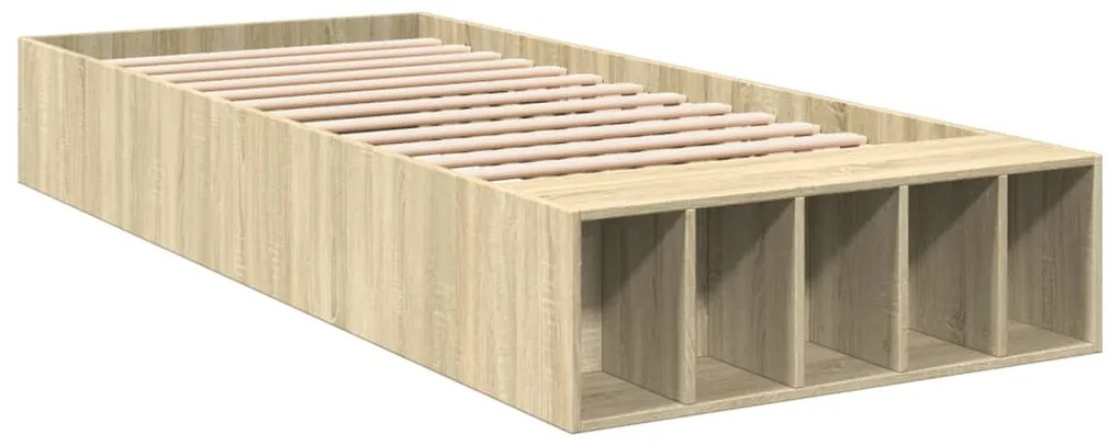 Estrutura de cama 90x190cm derivados de madeira carvalho sonoma