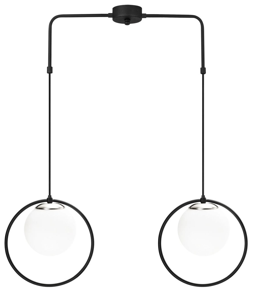 Candeeiro Dolunay – Preto e Branco – 74 x 15 cm