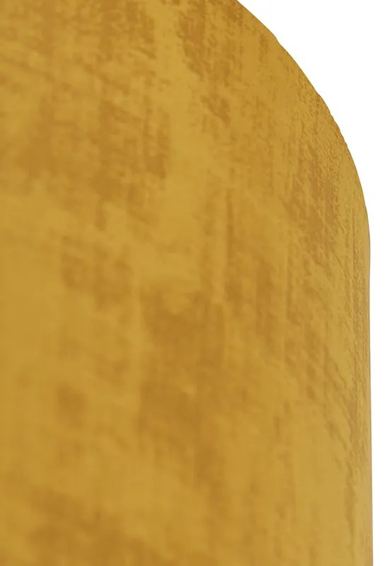 Abajur de veludo dourado 40/40/40 Clássico / Antigo