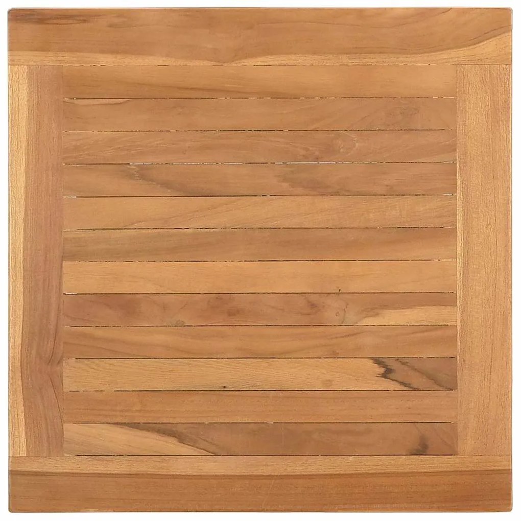 Mesa de centro Castanho 45 x 45 x 36 cm Madeira de teca sólida