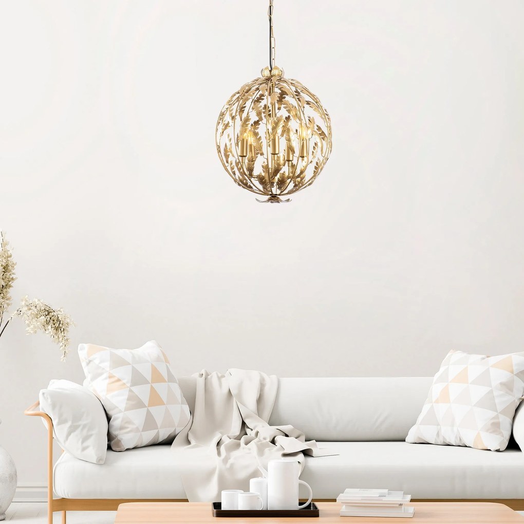 Candeeiro Chandelier Endustriyel – Multicolor – 41 x 41 x 64 cm