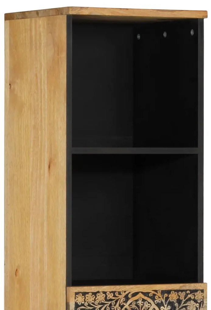 Armário de casa de banho 38x33x160 cm mangueira maciça