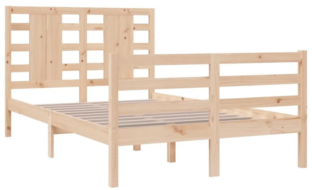 Cama sem colchão 120x200 cm madeira de pinho maciça