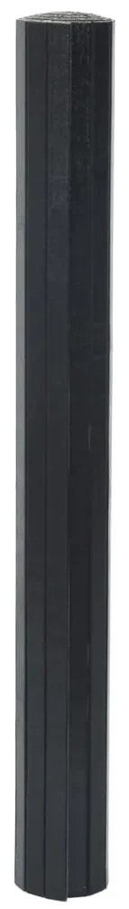 Tapete retangular 70x400 cm bambu preto