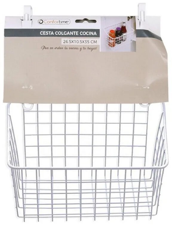 Cesta Multiusos Confortime Alumínio (27 X 11 x 35 cm)