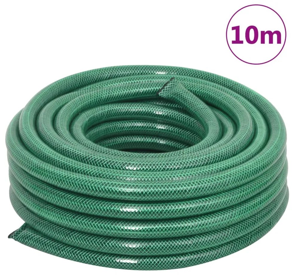 Mangueira de jardim com conjunto de encaixe 0,75" 10m PVC verde