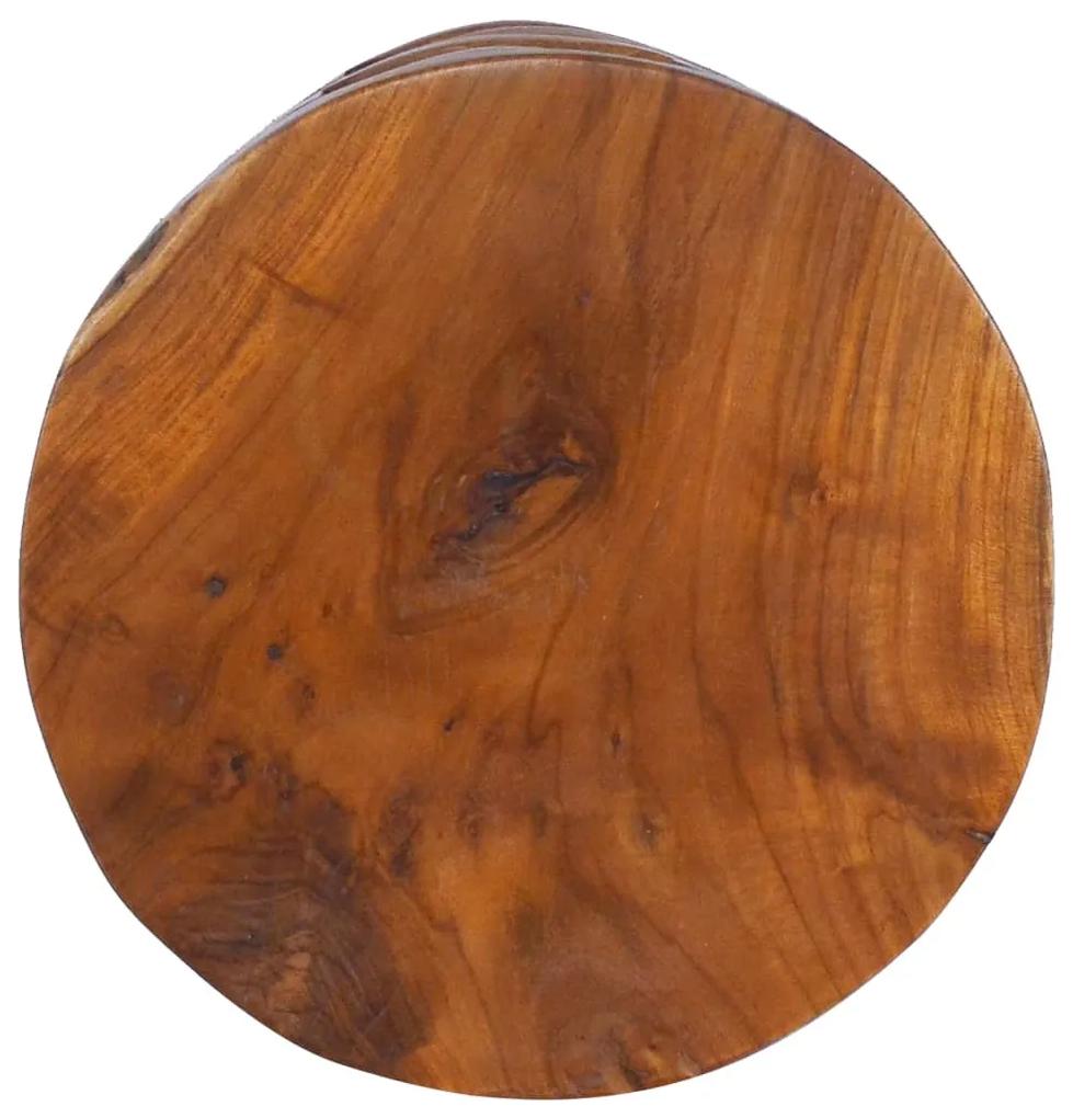 Mesa de cabeceira 30x30x45 cm madeira de teca maciça