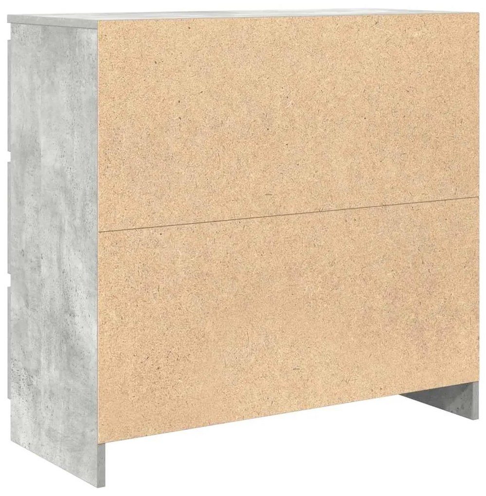 Aparador 80x35x76 cm derivados de madeira cinzento cimento