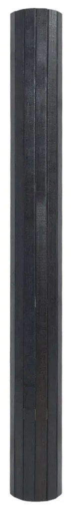 Tapete retangular 70x300 cm bambu cinzento
