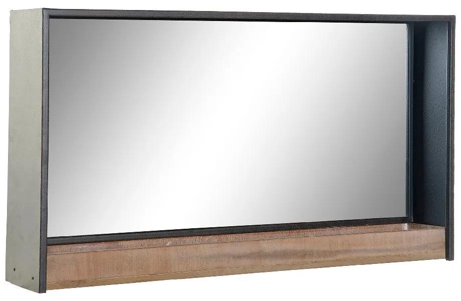 Espelho de parede DKD Home Decor Preto Metal Madeira MDF (70 x 14 x 40 cm)