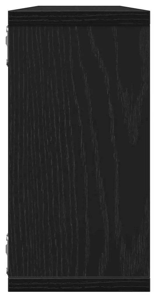 Prateleiras cubo 4 pcs derivados de madeira carvalho preto