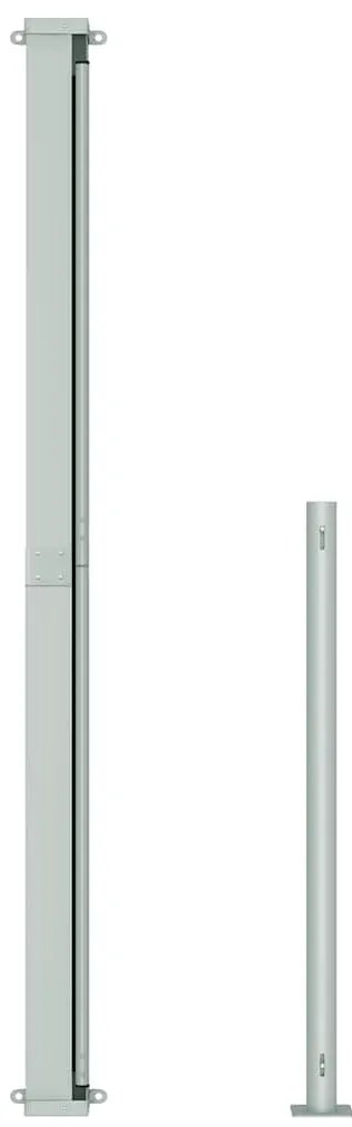 Toldo lateral retrátil para pátio 200x300 cm creme
