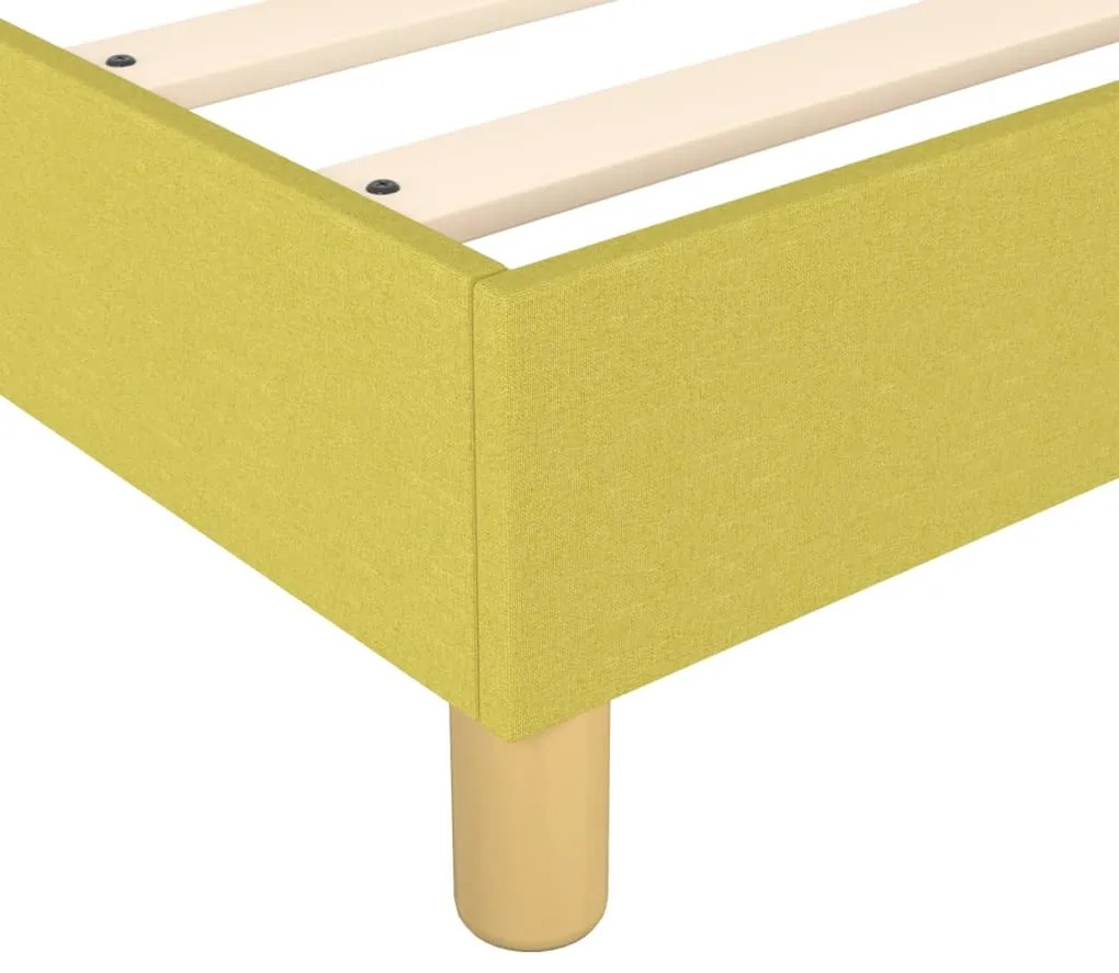Estrutura de cama 90x200 cm tecido verde