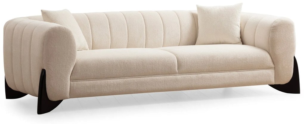 Sofá de 3 Lugares Sandreo – Branco – 248x100x70 cm
