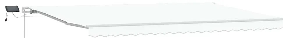 Toldo Retrátil Branco with Manual Branco 500 × 350 cm Branco