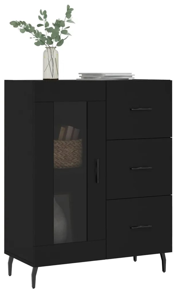 Aparador 69,5x34x90 cm derivados de madeira preto