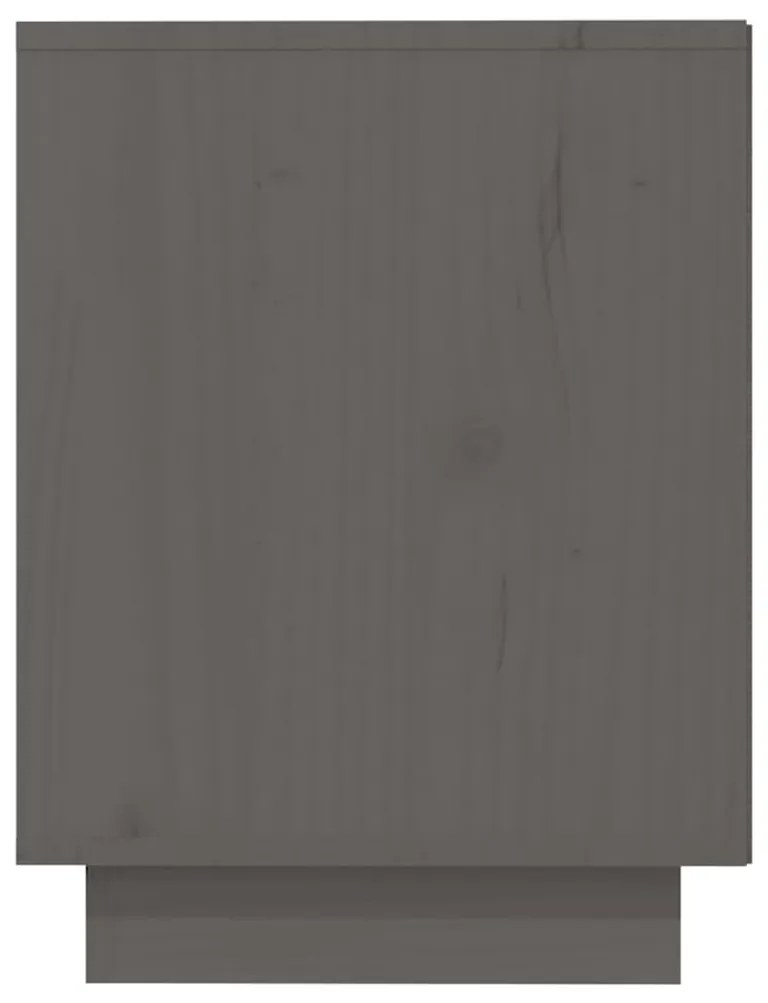 Sapateira 110x34x45 cm madeira de pinho maciça cinza