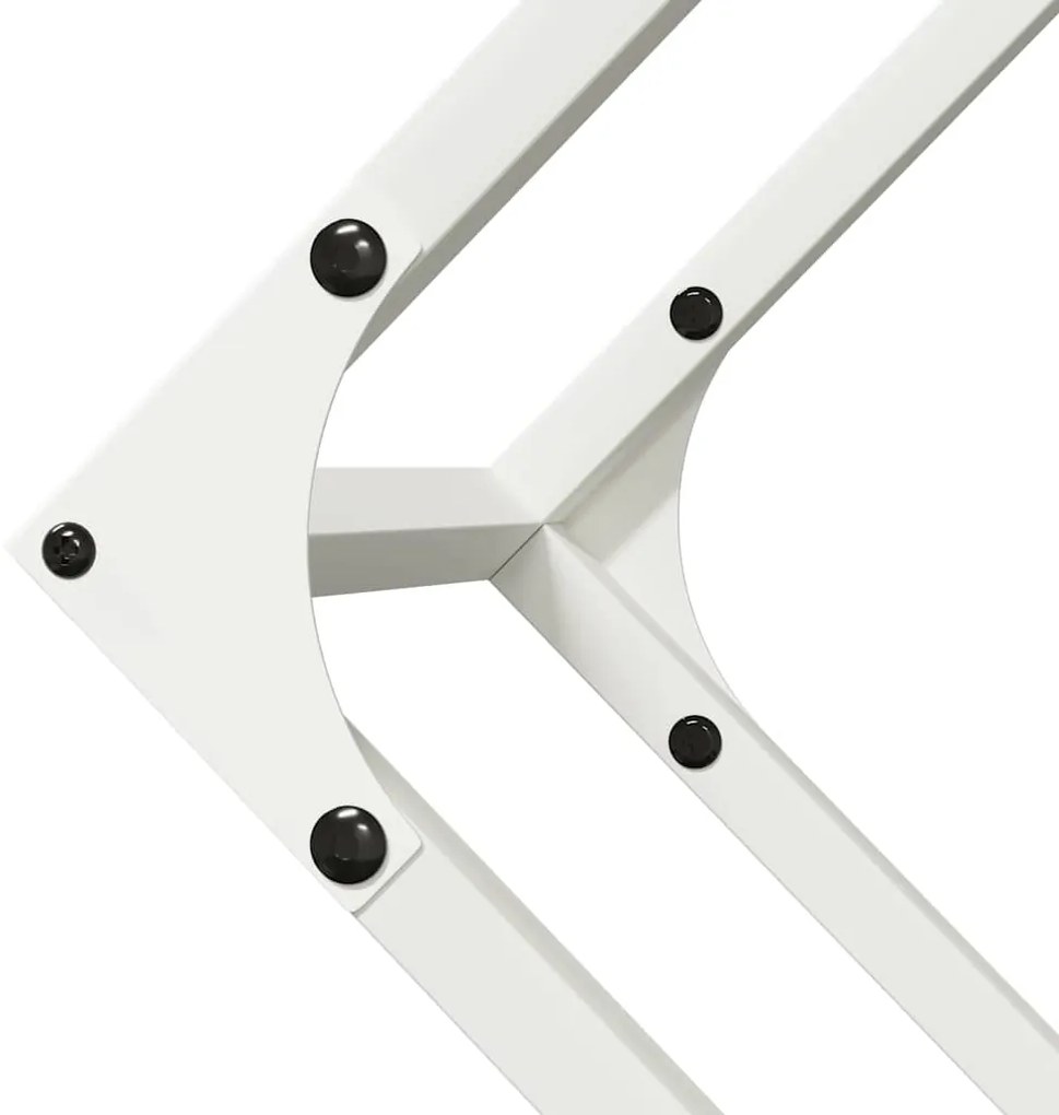 Suporte para lenha 100x25x100 cm aço laminado a frio branco