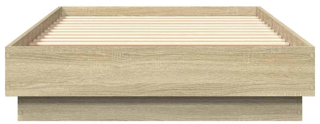 Estrutura cama s/ colchão derivados de madeira carvalho sonoma