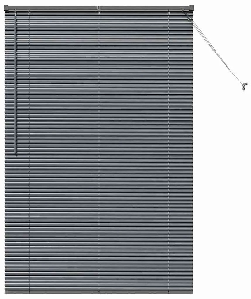 Persiana de Janela Cinzento-escuro 80 x 130 cm Alumínio