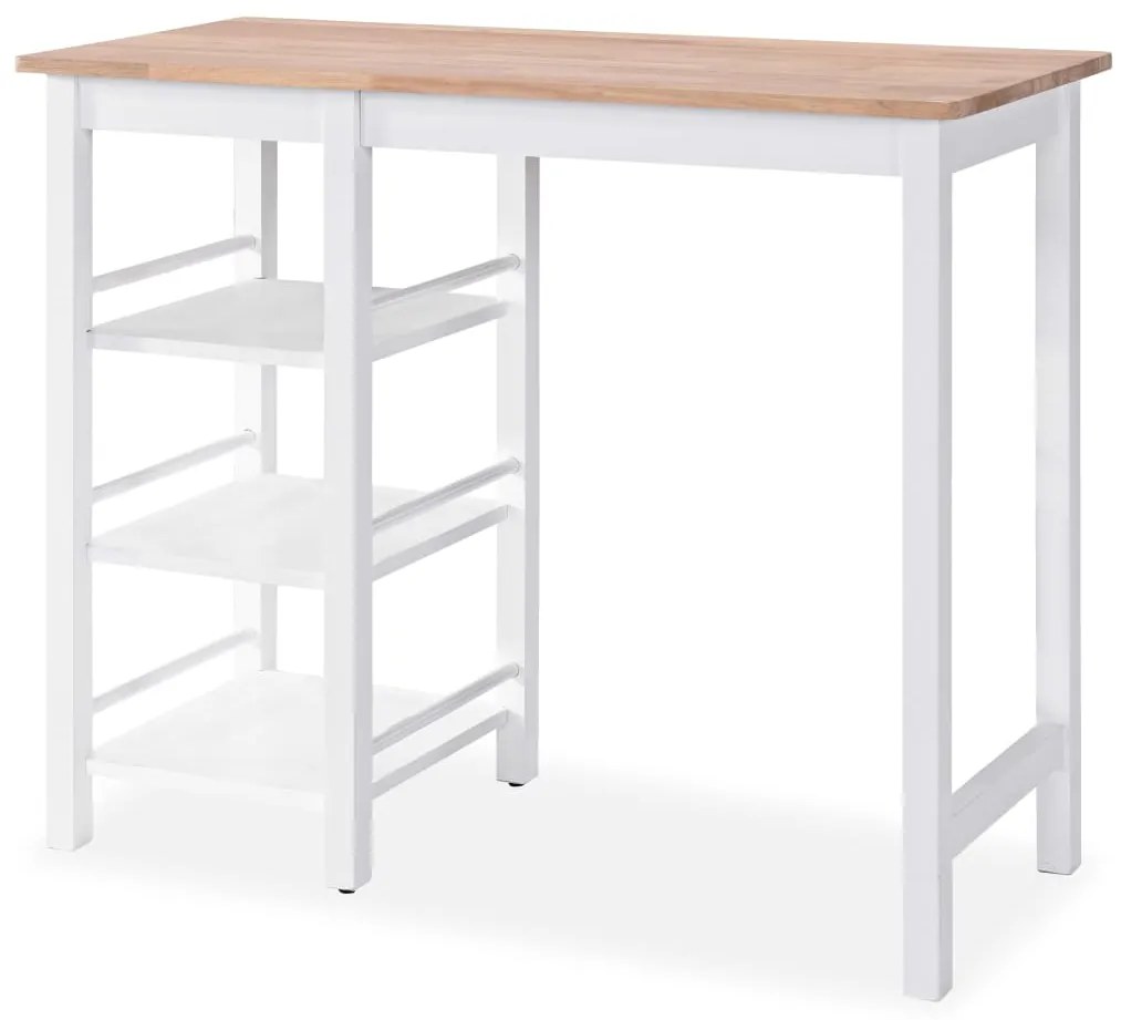 Conjunto de bar 3 pcs MDF branco