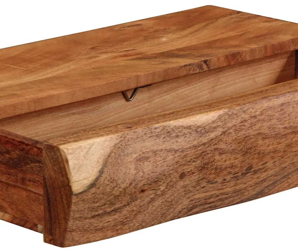 Prateleiras parede 2 pcs 40x17x8 cm madeira de acácia maciça