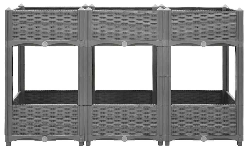 Canteiro elevado 120x40x71 cm polipropileno