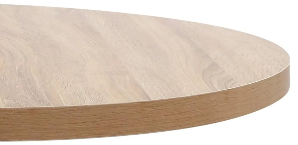Mesa bistrô 80 cm MDF castanho-claro