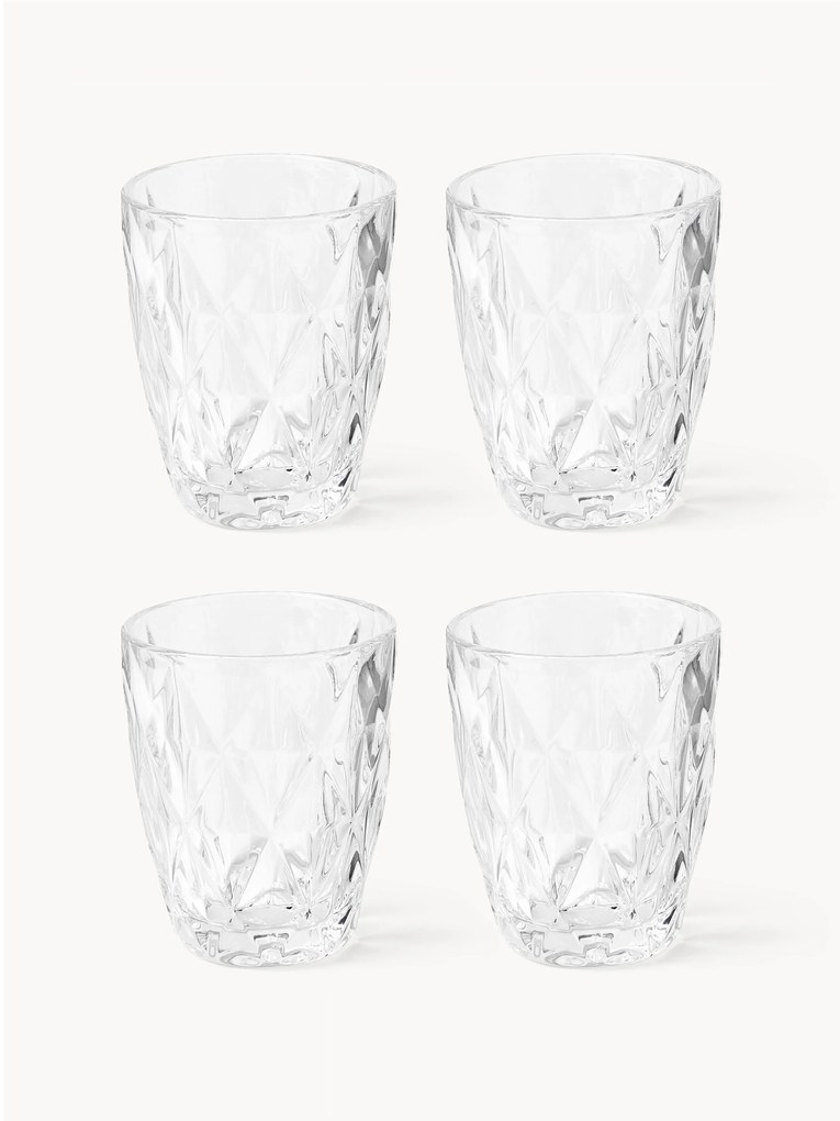 Tumblers Colorado with Textured Pattern, Set of 4