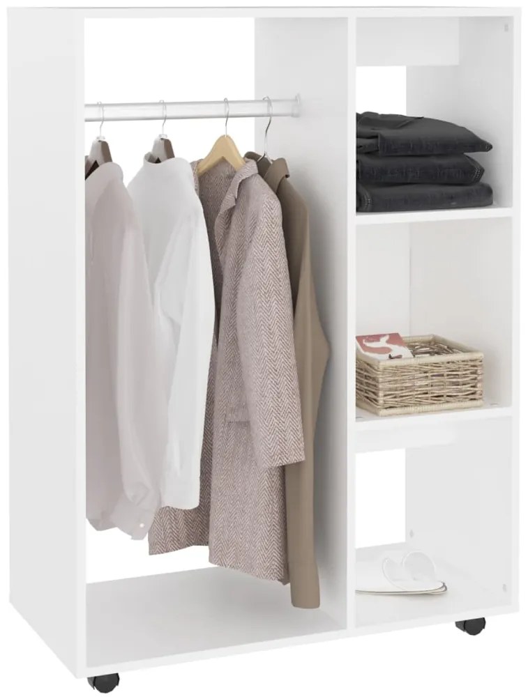 Roupeiro 80x40x110 cm derivados madeira branco