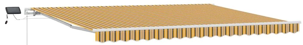 Toldo Retrátil Amarelo / cinza / branco 450 × 300 cm Multicolor