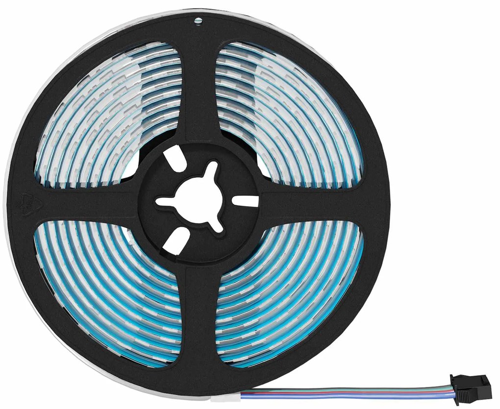 vidaXL Fita LED 2 pcs Preto e Transparente 4000 mm Cobre e Plástico