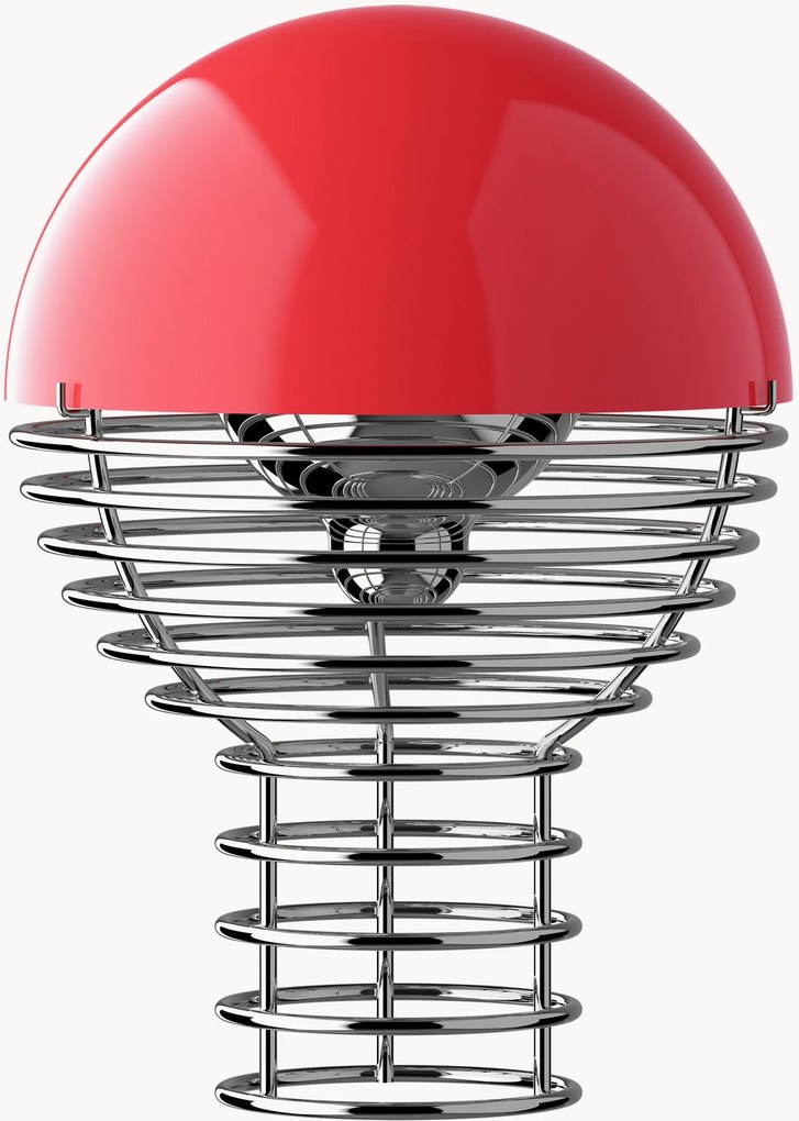 Candeeiro de mesa LED pequeno portátil regulável Wire, Design Verner Panton