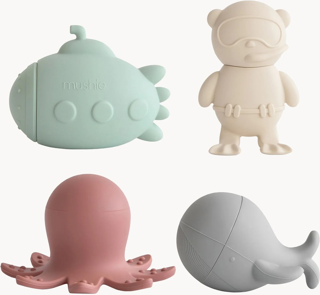 Brinquedos de banho Sealife, conjunto de 4