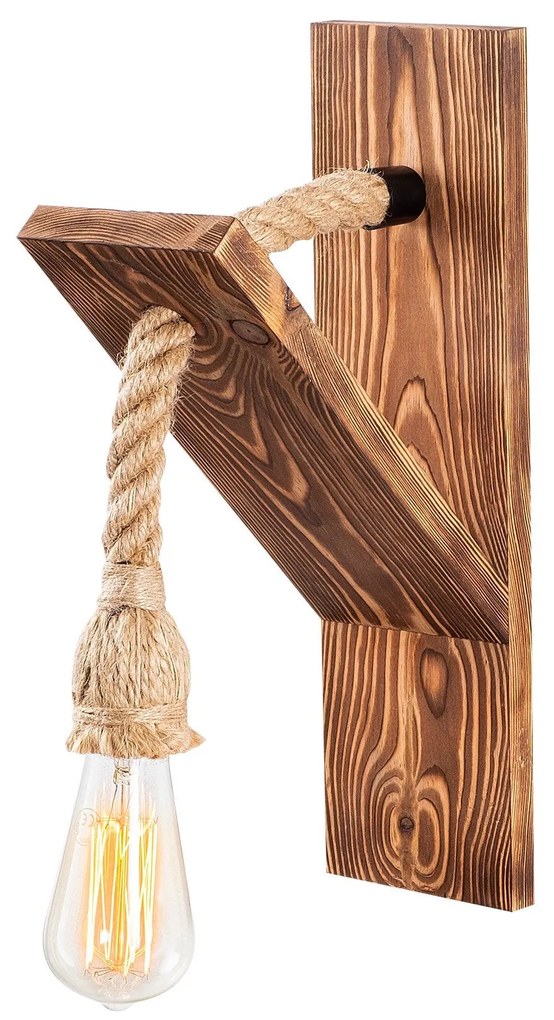 Lâmpada de Parede Erebos – Madeira – 11 x 21 cm, Altura: 40 cm