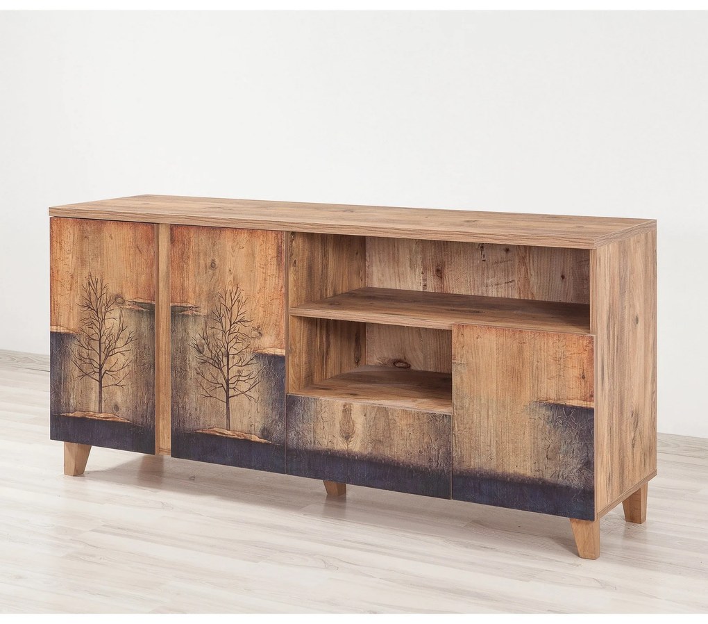 TV Stand Marina – Pinho Atlântico – 160x76x45 cm
