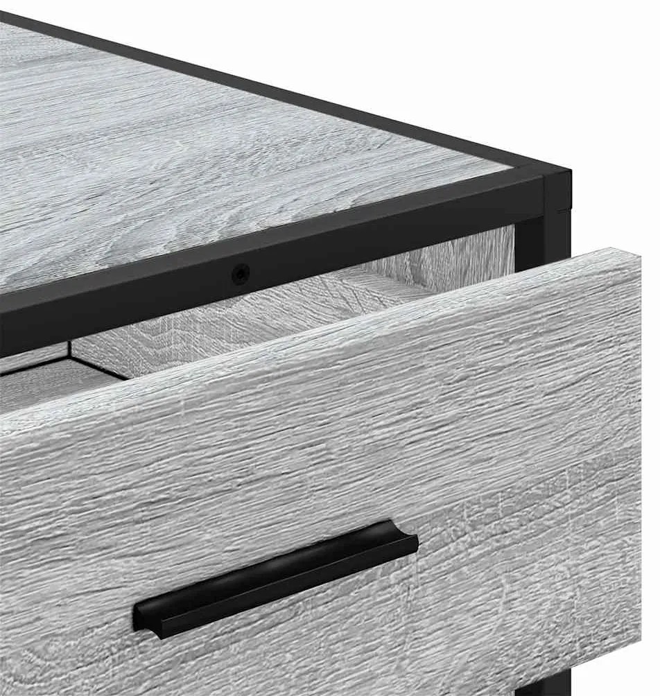 Cómoda com 4 Gavetas - 70x41x70 cm deriv. madeira - cinzento sonoma
