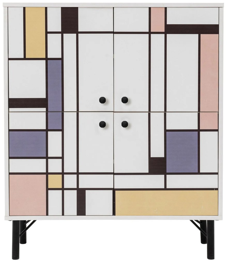 Armário Multiuso Multilux – Branco – 95x111x36 cm