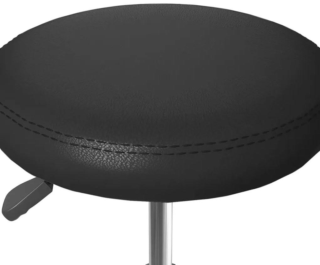Cadeiras de jantar 4 pcs couro artificial preto