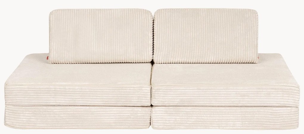Sofá de brincar modular artesanal em bombazina para crianças Mila