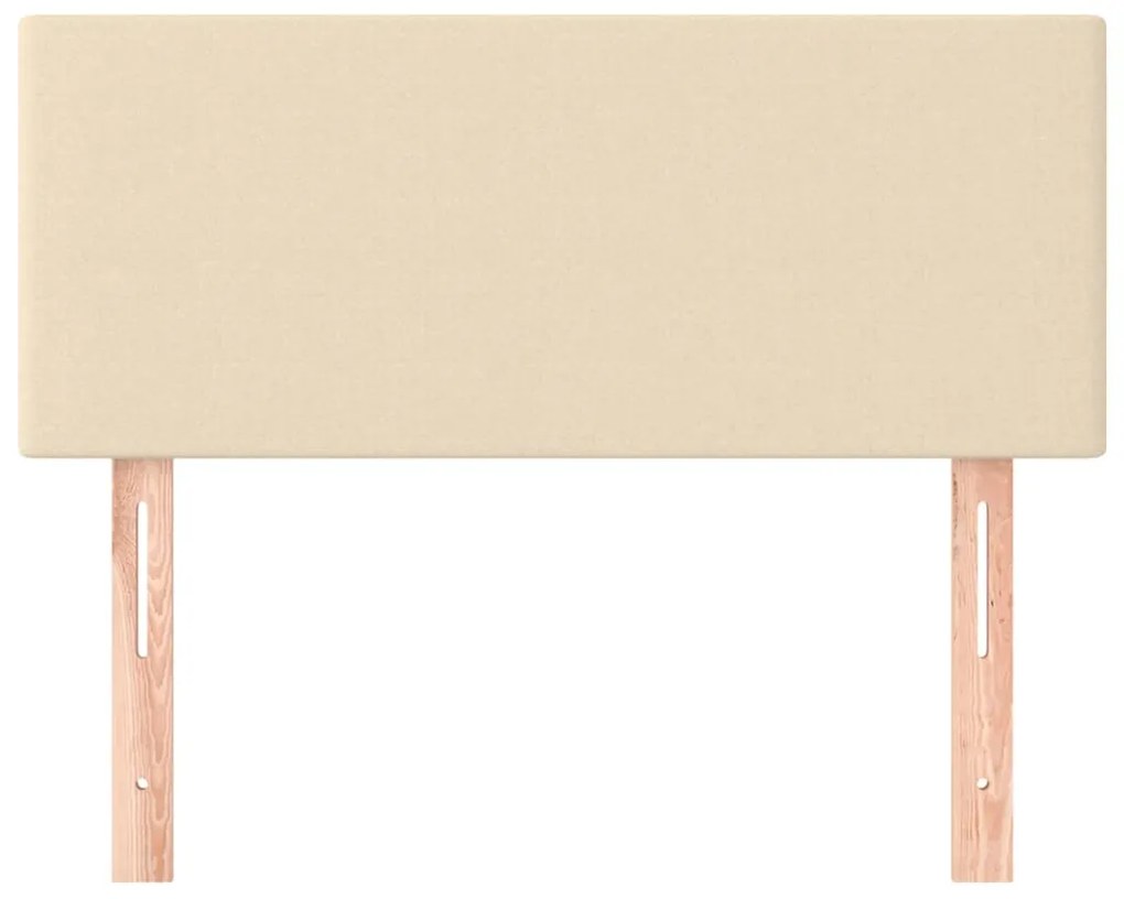 Cabeceira de cama tecido 90x5x78/88 cm creme