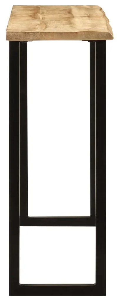 Mesa consola c/ borda viva 105x33x76cm madeira mangueira maciça