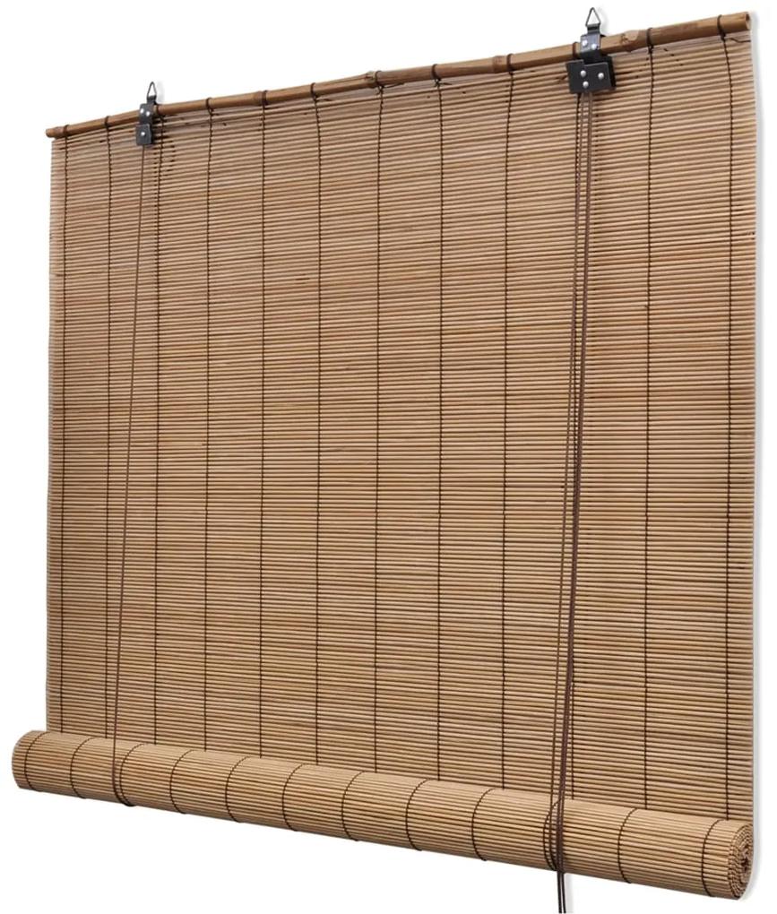 245813 vidaXL Estore/persiana em bambu 80x220 cm castanho
