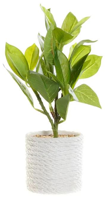Planta Decorativa DKD Home Decor Branco Verde PVC EVA (23 x 23 x 30 cm)