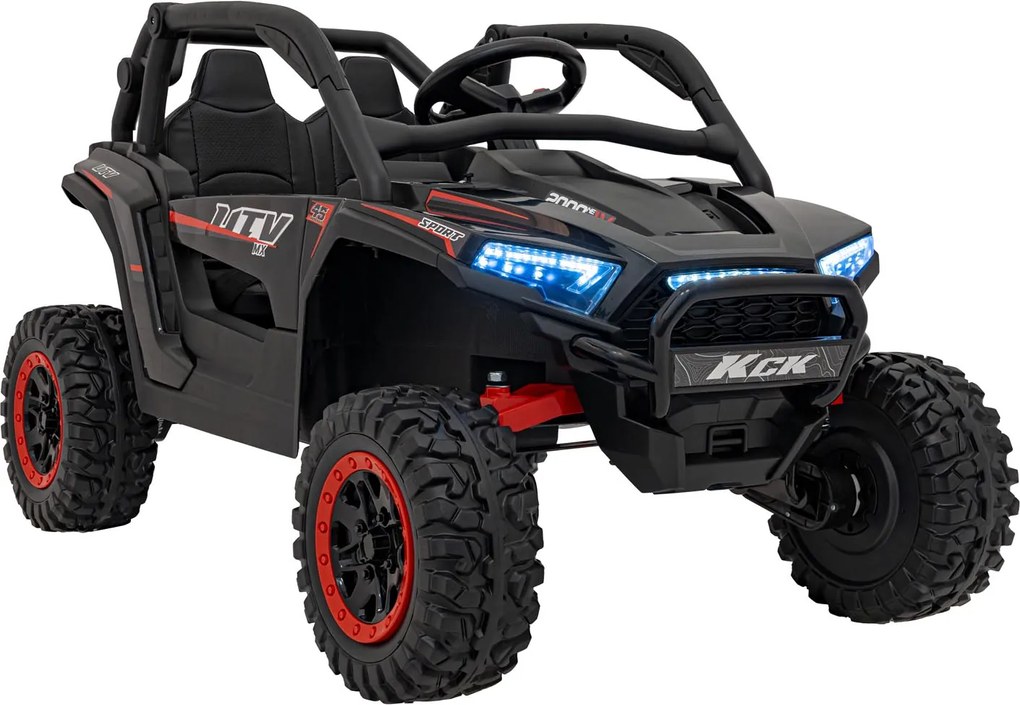 Buggy elétrico para Crianças 24V, 4x4  Buggy 4x4 KCK Rodas de espuma EVA Preto