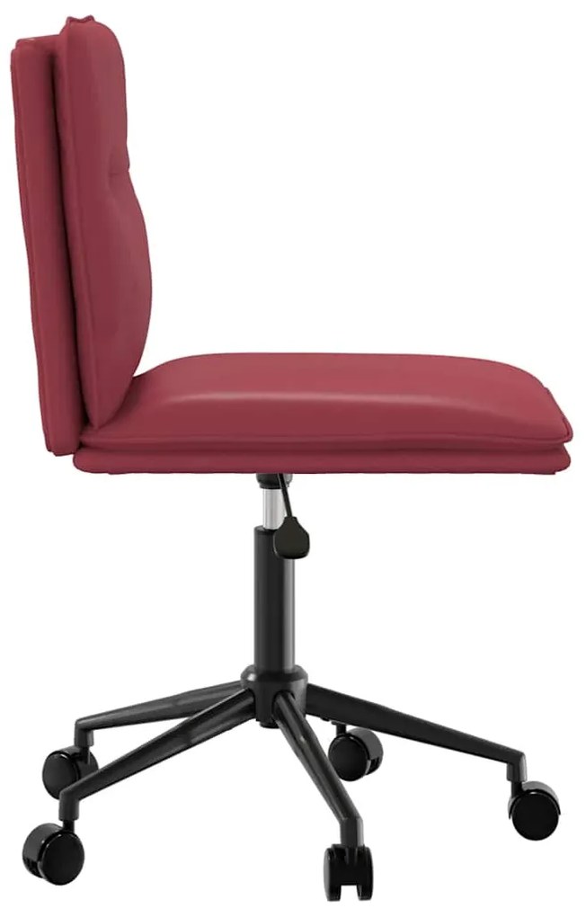 Cadeiras de jantar 2 pcs couro artificial vermelho-tinto