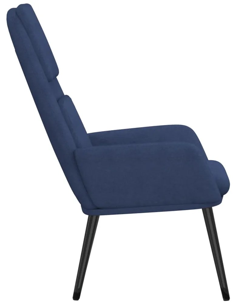 Cadeira de descanso tecido azul