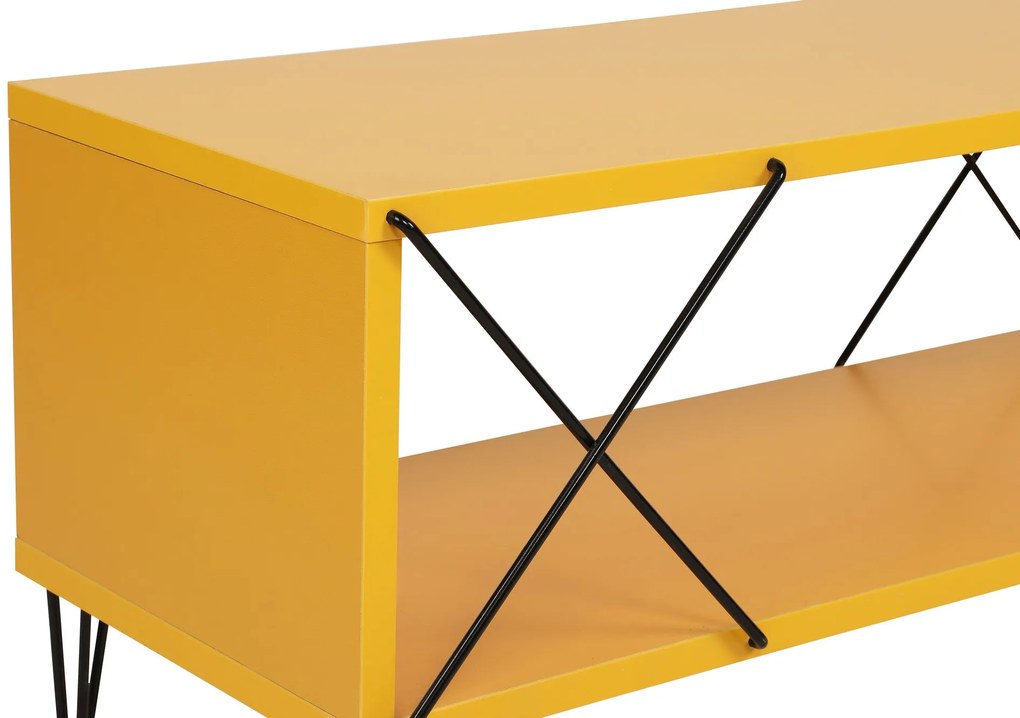 Móvel TV Street – Amarelo – 120x40x30 cm