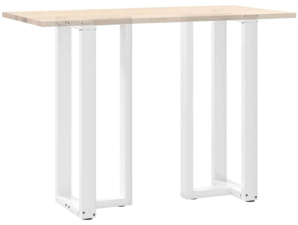 Pés de mesa de bar em forma de T, 2 peças, branco, 40x35x(100-101) cm,
